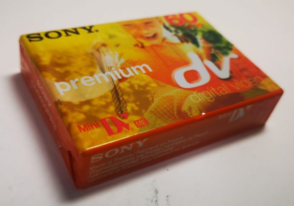 Sony Premium Mini DV Cassette 60 - DVM60PR3 front left angle