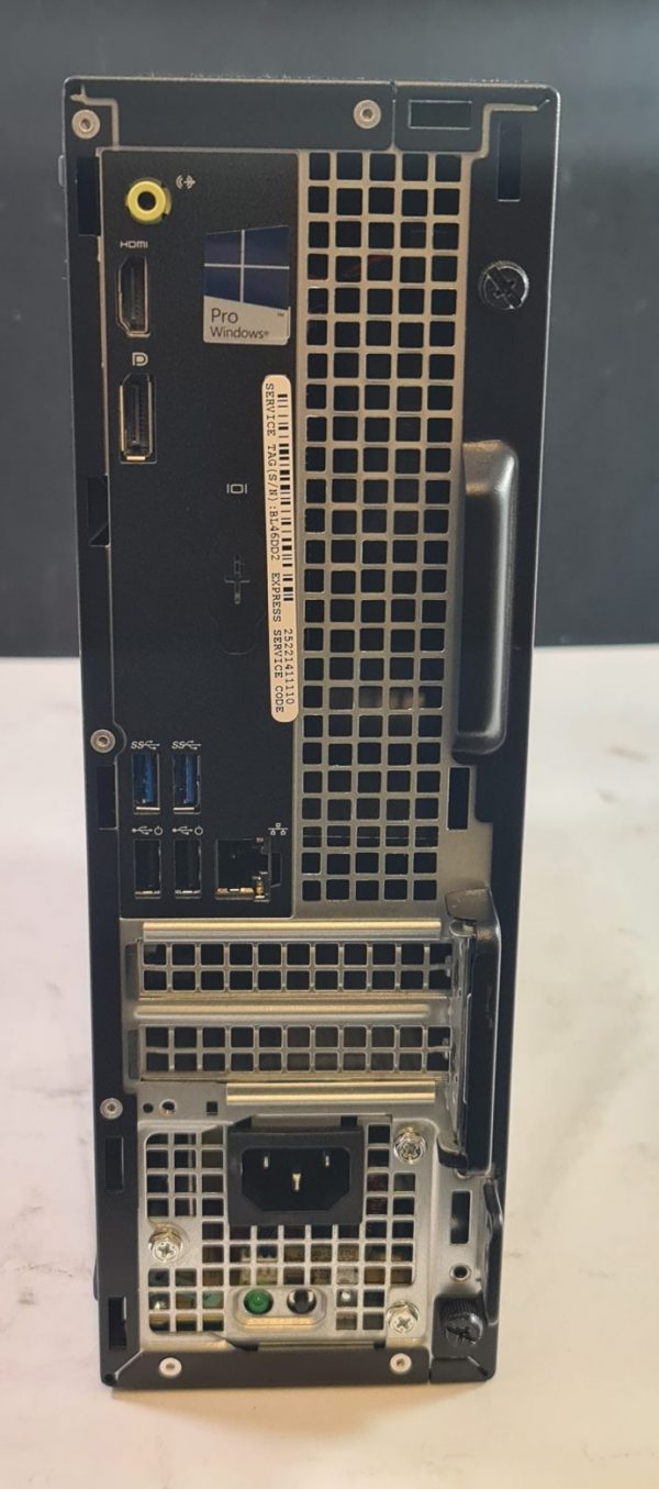 Dell OptiPlex 3040 PC back view showing ports