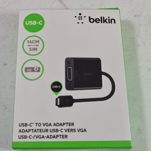Belkin USB-C to VGA Adapter front of the box