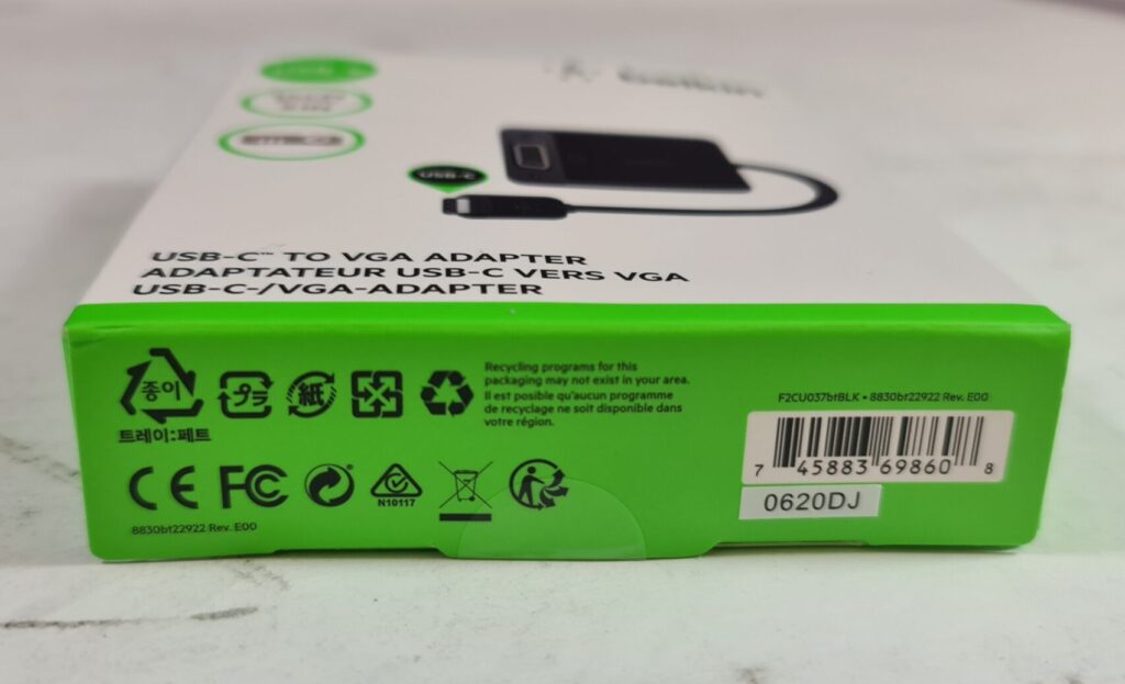 Belkin USBC to VGA Adapter Concept Management UK